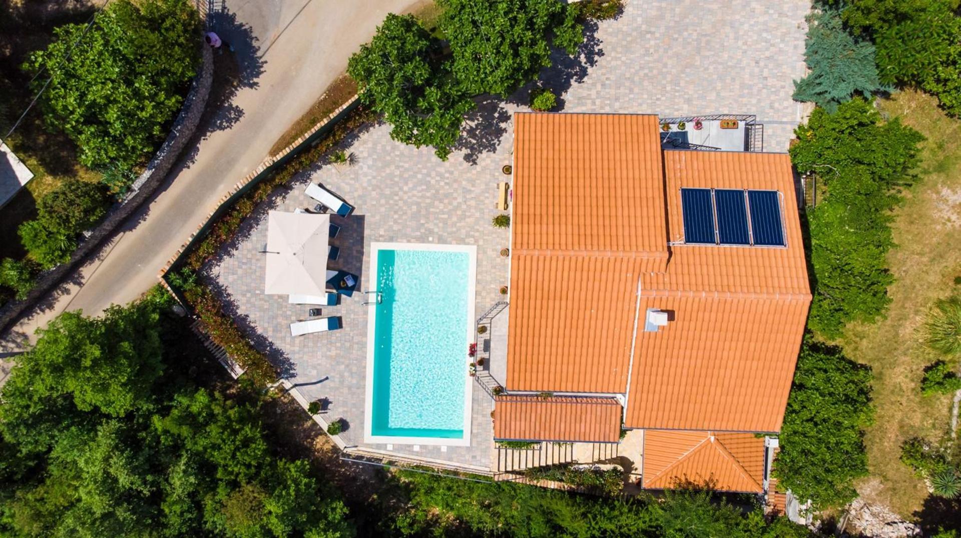 Villa Meline Zupanje Bagian luar foto